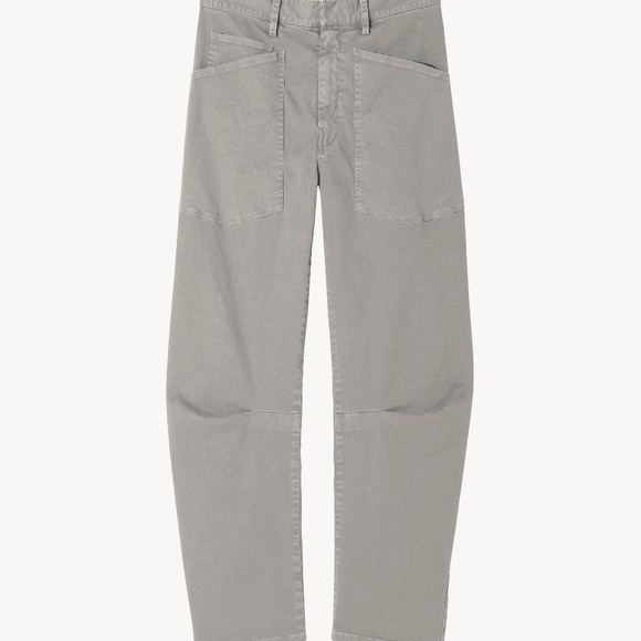 Nili Lotan Shon Pant  Bow Leg Carpenter grey 6 barrel - Picture 1 of 7